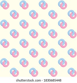 circle colorful cute vector illustration Seamless pattern on white background design wallpaper.