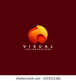 Circle Colorful Design concept Illustration Vector Template. Suitable for Creative Industry, Multimedia, entertainment, Educations, Shop, and any related business