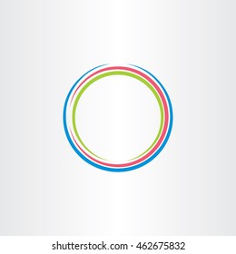 circle colorful frame icon vector background 