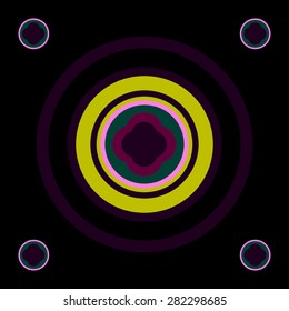 Circle colorful pattern.