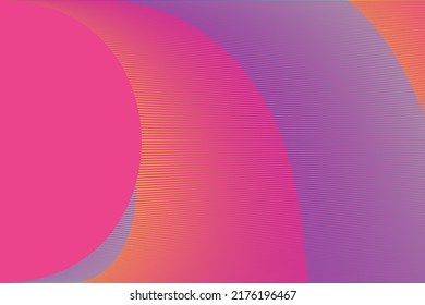 Circle colorful pattern. Round line background