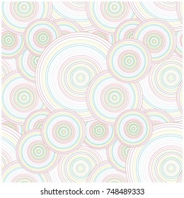 Circle colorful seamless pattern stock vector illustration