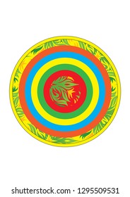 Circle colorful signs vector