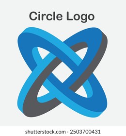 Circle colorful unique vector logo template design