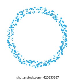 Circle colorful vector abstract summer background, circles frame, icon, poster, symbol 