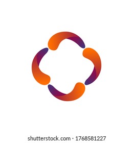ilustración de diseño de vector colorido de círculo
