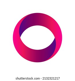Circle colorful vector isolated on white background, logo icon template. Letter O Logo Design, Modern Creative O Logo