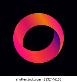 Circle colorful vector isolated on background, logo icon template. Letter O Logo Design, Modern Creative O Logo