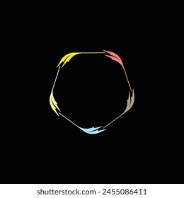 Circle colorful vector logo design . Unique colorful circle vector logo template design 