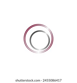Bunte kreisförmige Vektorgrafik-Logo-Design. Einzigartiges buntes Kreis-Vektorgrafik-Logo-Vorlage-Design 