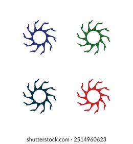 Circle bunte Vektorlogo Design 