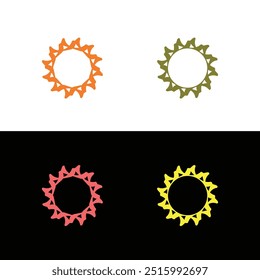 Diseño colorido del logotipo del Vector del círculo 