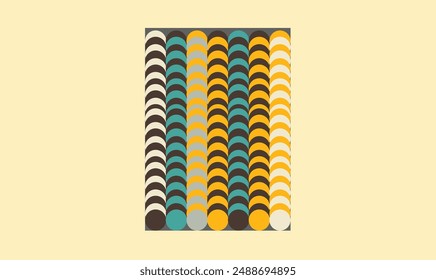 Circle colourful seamless vector design collection. 