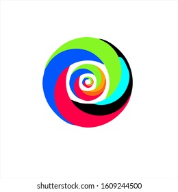 circle colours simple logo art 