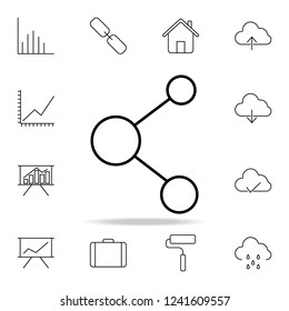circle communication icon. Detailed set of simple icons. Premium graphic design. One of the collection icons for websites, web design, mobile app