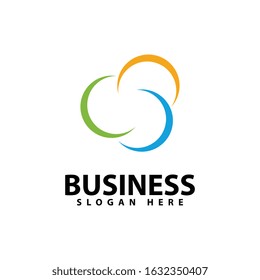Circle and community logo template vector icon