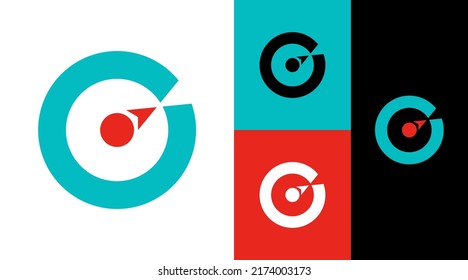 Circle Compass Logo Design Concept 