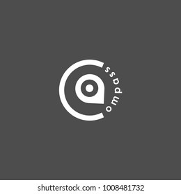 Circle compass logotype