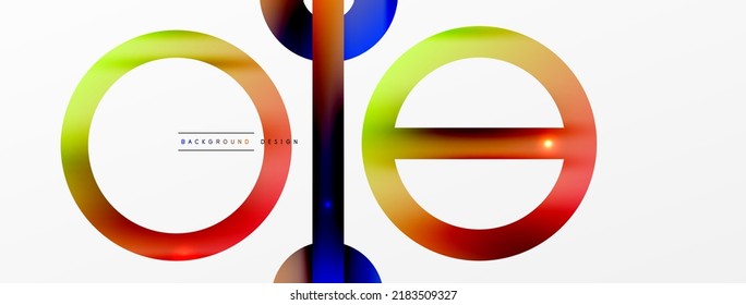 Circle composition abstract background. Trendy techno business template for wallpaper, banner, background or landing