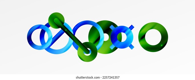 Circle composition abstract background. Trendy techno business template for wallpaper, banner, background or landing