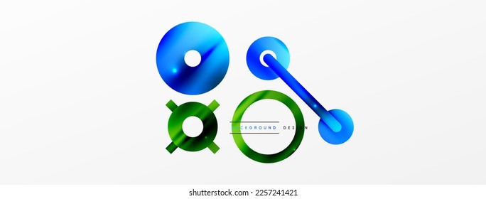Circle composition abstract background. Trendy techno business template for wallpaper, banner, background or landing