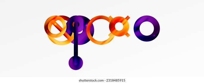 Circle composition abstract background. Trendy techno business template for wallpaper, banner, background or landing