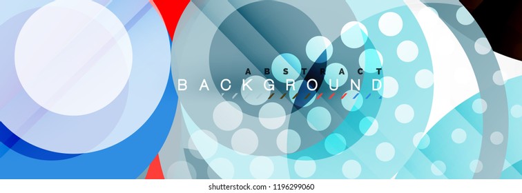 Circle composition abstract background, vector