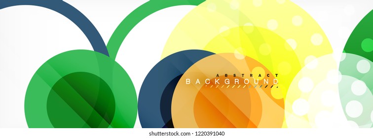 Composición de círculo fondo abstracto, vector