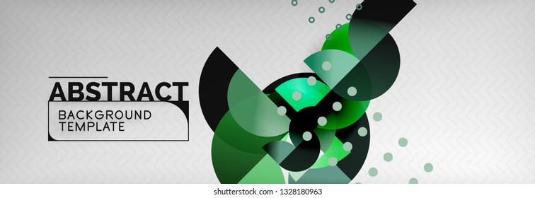 Circle composition abstract background, vector geometric modern design