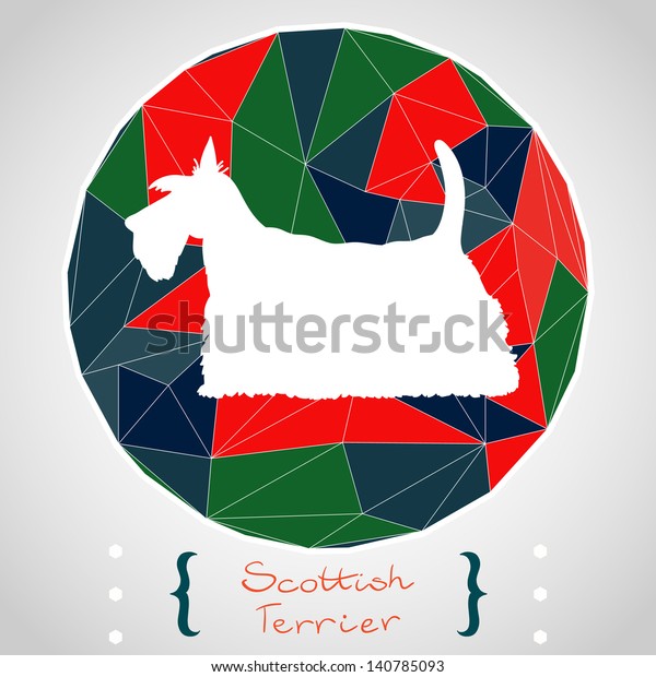 Circle Composition Made Geometric Shapes Label: เวกเตอร์สต็อก (ปลอดค่า ...