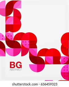 Circle Concept Komposition auf weiß. Modernes Modell für Business oder Technologie