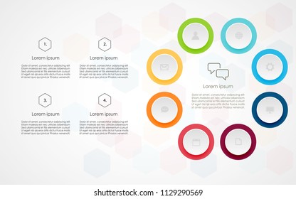 Circle concept design abstract technology. banners template/graphic or website layout. Vector.