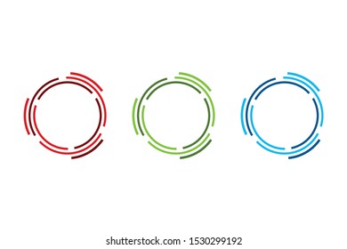 circle concepts with three color option ready to use