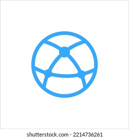 circle connection circuit board logo design vector sign
