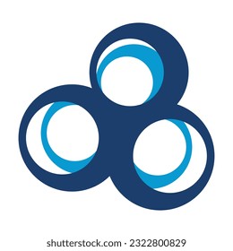 circle connection fidget spinner cloud logo