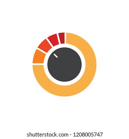 circle control tool gradient symbol vector