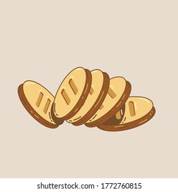Círculo de cookies. Adecuado para la página de aterrizaje web, pancarta, fondo
