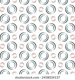 Circle crafty trendy multicolor repeating pattern vector illustration background design