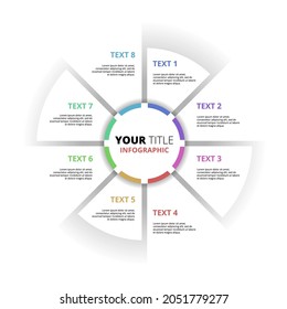 Circular diagrama creativo Plano de negocio Concepto Plantilla de elemento infográfico