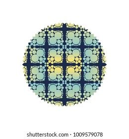 circle with creative graphic seamless background decoration