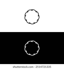 Kreis kreative Logo-Illustration Silhouette 