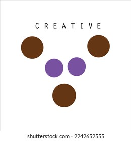 circle creative vector logo design 