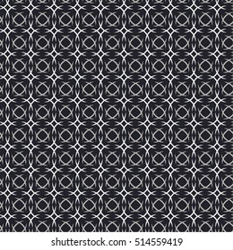 Circle, curve mesh, seamless vector background.