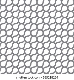 Circle Curve Seamless Pattern Background Vector Illustration