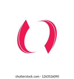 circle curves geometric logo frame vector