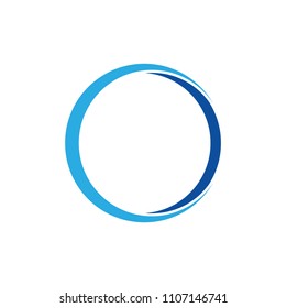 circle curves simple design logo vector