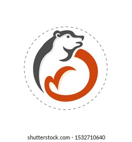 circle cute deer logo design inspiration