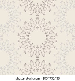 Circle damask wallpaper. Vector