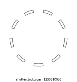 circle dash icon. Element of cyber security for mobile concept and web apps icon. Thin line icon for website design and development, app development