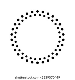 icono del guión circular, ilustración de estilo de moda plana sobre fondo blanco..eps